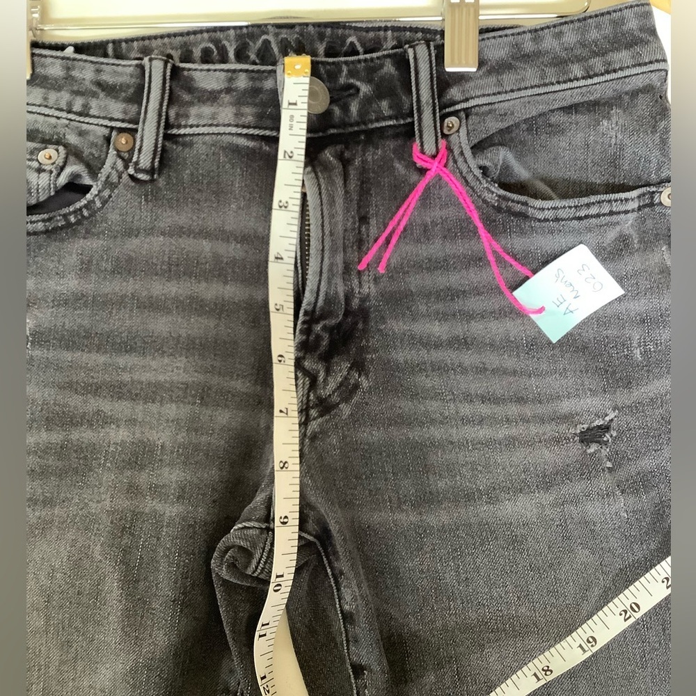 American Eagle AirFlex+ Slim Patchwork Jeans Black Faded 30x32 - Picture 7 of 8